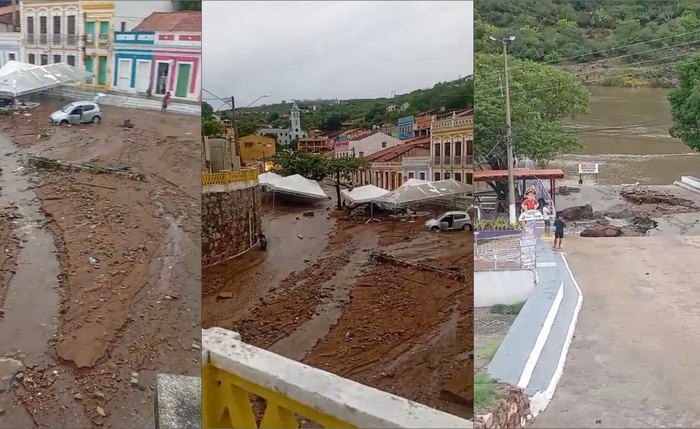 Chuva causou estragos em Piranhas