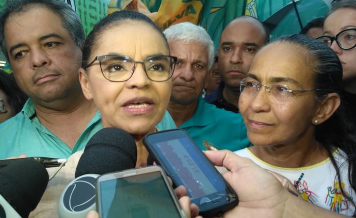 "Vamos dar férias ao governo do PT", disse Marina - Foto: Bruno Fernandes