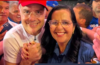 Edilza Alves lidera comitiva de Lagoa da Canoa em evento que marcou início da campanha de Renan Filho