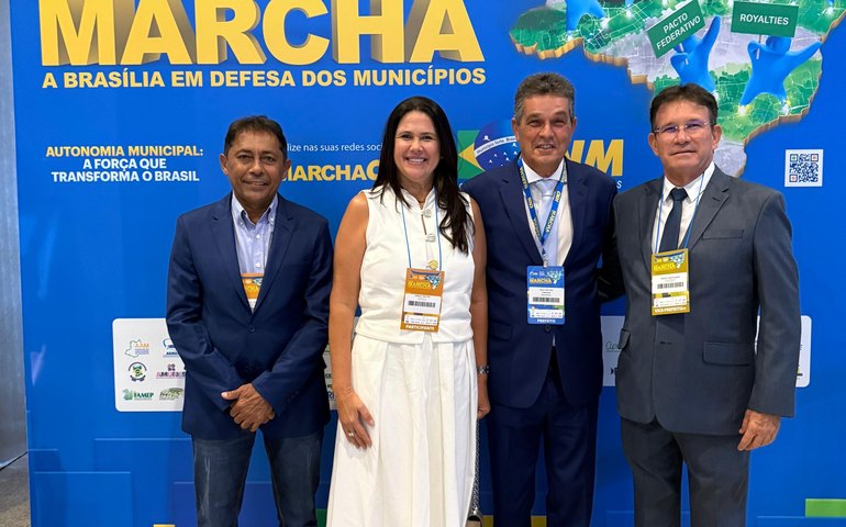 Prefeito e Vice de Branquinha participam da XXVI Marcha a Brasília em defesa dos municípios