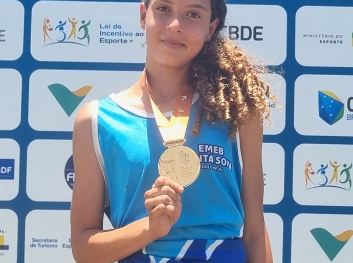 Atleta coruripense é medalha de ouro no JEBS e vai participar dos Jogos Escolares Sulamericanos no Chile
