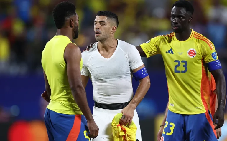 Soco em Núñez, Suárez x Borja e confusão com famílias: entenda o que causou o tumulto ao fim de Uruguai x Colômbia