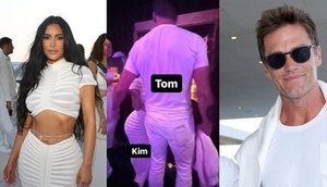 Foto mostra ex-marido de Gisele Bündchen e Kim Kardashian juntos em festa / Foto: Foto: Redes Sociais/ Reprodução