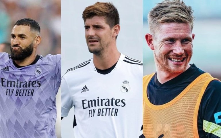 Benzema, Courtois e De Bruyne disputam prêmio da Uefa; Vini e Fabinho são top 15