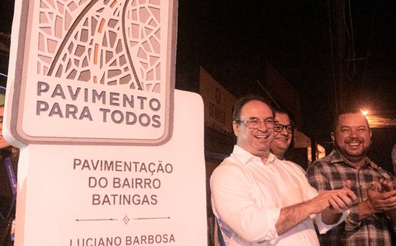 Em Batingas, Luciano chega a 150 ruas pavimentadas em Arapiraca