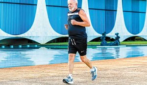 Lula passou a postar mais imagens praticando atividade física / Foto: Ricardo Stuckert/Presidência da República
