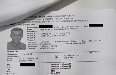 IML de Arapiraca convoca familiares de sergipano para liberação de corpo