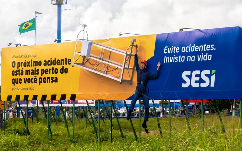 Campanha do SESI sobre segurança no trabalho ganha as ruas de Maceió