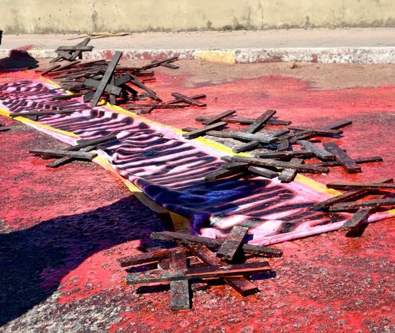 Ato denuncia crimes da Braskem e relembra impactos da mineração em Maceió