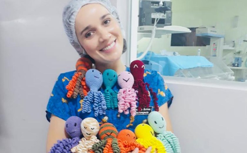 Polvinhos de crochê melhoram a recuperação em bebês prematuros do Hospital Regional