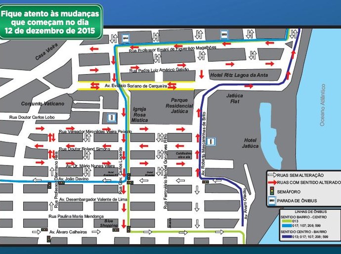Trânsito em Cruz das Almas terá mudanças a partir de sábado, dia 12