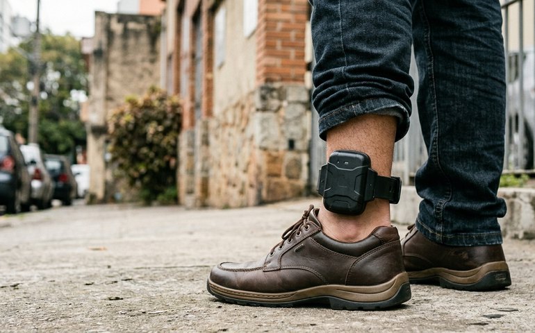 Agressor de mulher usará tornozeleira de imediato; lei já está em vigor