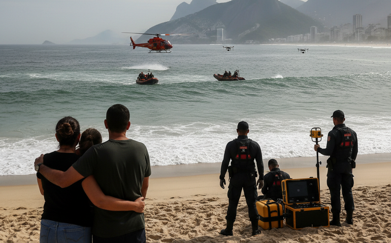 Buscas por adolescente desaparecido no mar de Copacabana ultrapassam 60 horas