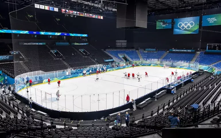 Tribunal de Contas da Itália investiga arena de hóquei das Olimpíadas de Inverno