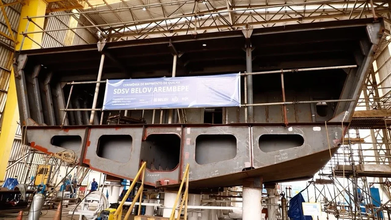 Em Simões Filho (BA), MPor participa de cerimônia de construção do novo navio Belov Arembepe de apoio offshore