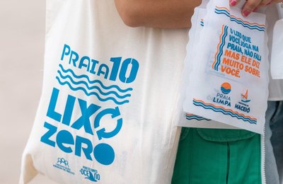 Desenvolvimento Sustentável participa do Projeto Praia 10 Lixo Zero, na Ponta Verde