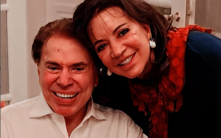Silvio Santos e Íris Abravanel: casal se conheceu quando apresentador foi padrinho do primeiro casamento da escritora