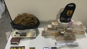 Suspeito de tráfico troca tiros e abandona saco com 8 kg de maconha em Aracaju