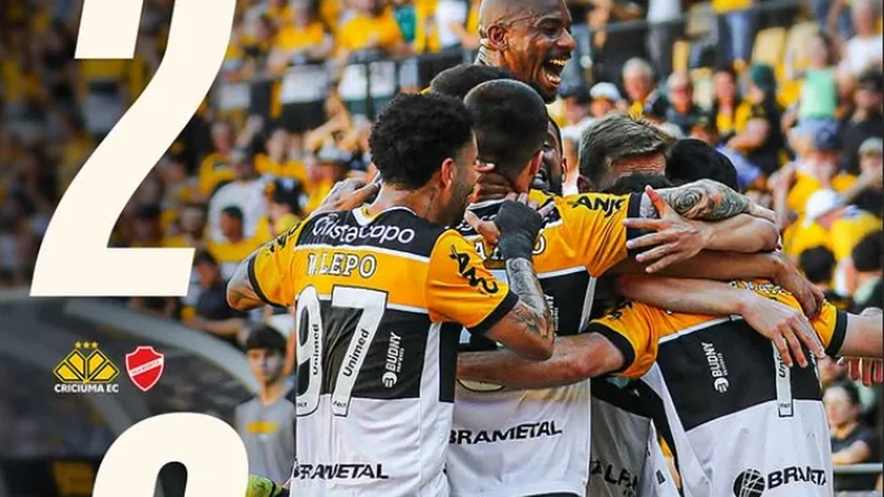 Criciúma vence Vila Nova e amplia vantagem na liderança da Série B