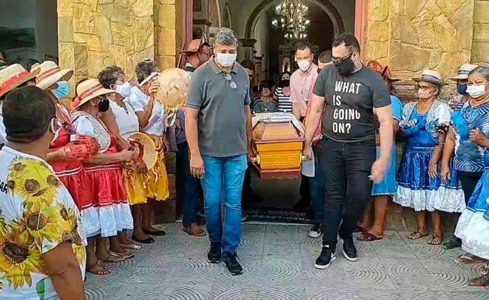 O corpo de Leda foi velado na igreja Matriz do Sagrado Coração de Jesus