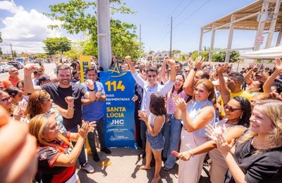 JHC inaugura ponte na Santa Lúcia e beneficia 200 mil pessoas na parte alta de Maceió