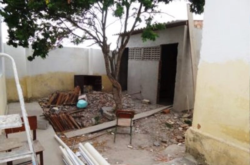 Prefeitura de Palestina executa reformas na Escola Nadje Silva