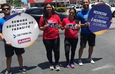 Detran/AL lança campanha educativa para incentivar o respeito no trânsito