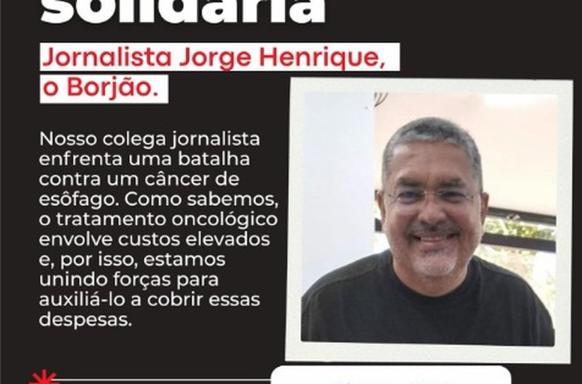 Colegas se unem em campanha para apoiar jornalista Borjão na luta contra o câncer