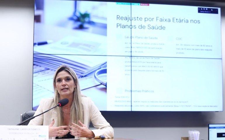 Defensora pública pede na Câmara mudanças na lei para defender idosos de 'abusos' dos planos de saúde