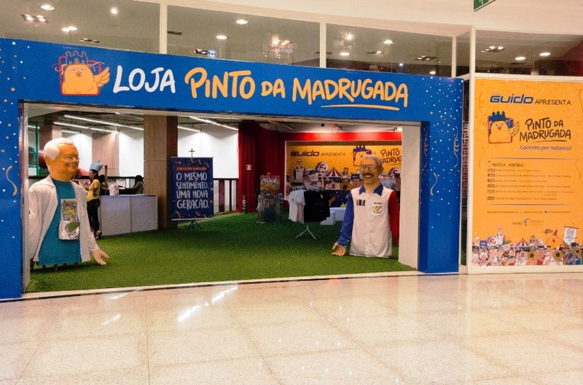 Parque Shopping é o ponto oficial do Pinto da Madrugada, com loja, bloquinhos, ensaio e baile infantil