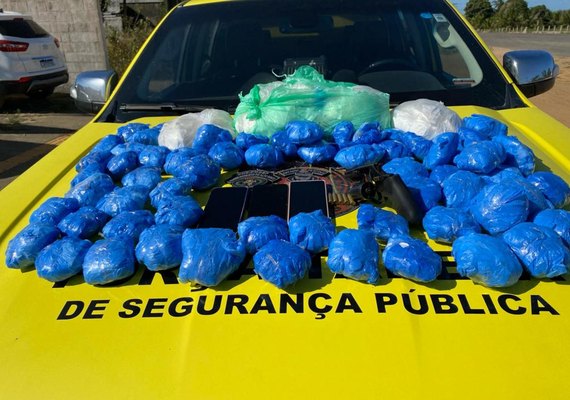 Polícia Militar apreende 6,7 quilos de cocaína no Agreste do estado