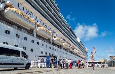 Turismo na capital é aquecido com chegada de cruzeiro com 3.200 turistas