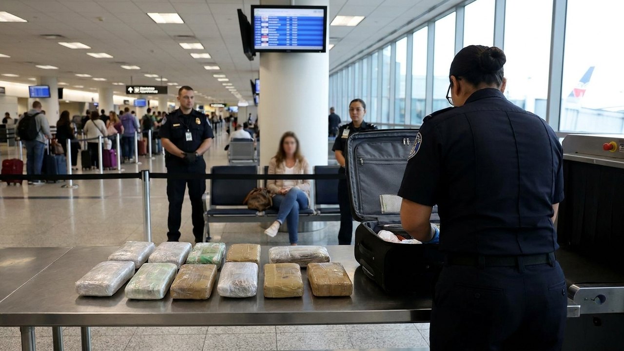 Mulher é presa com três quilos de cocaína ao embarcar para os Emirados Árabes Unidos