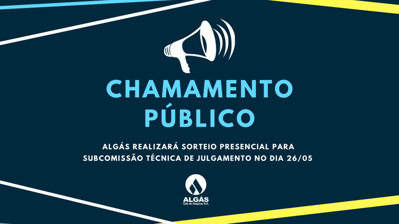 Algás realizará sorteio para subcomissão técnica de julgamento