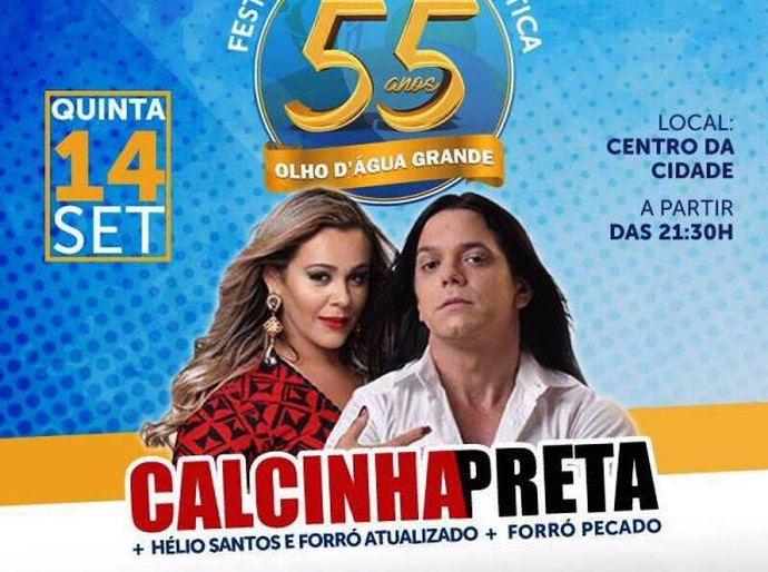 Prefeitura de Olho D'Água Grande anuncia a programação do 55º aniversário de emancipação política