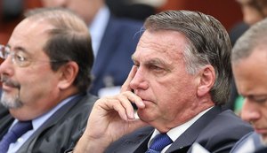  <span class="featured-image__subtitle">O ex-presidente Jair Bolsonaro (PL) durante julgamento da denúncia da PGR no STF</span> <span class="featured-image__credit">• Antonio Augusto/STF</span> 
