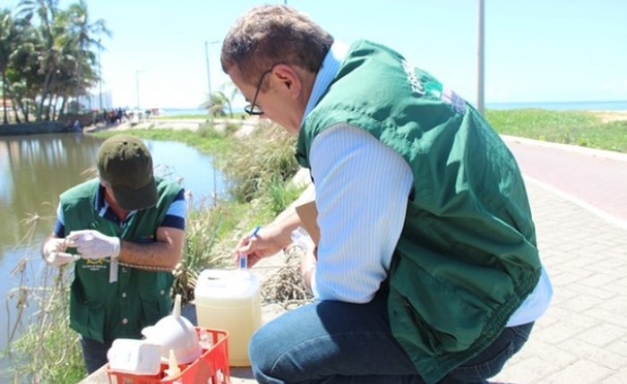 Técnicos do IMA fazem recomendações para melhorar a qualidade da água na Lagoa da Anta - Foto: Assessoria
