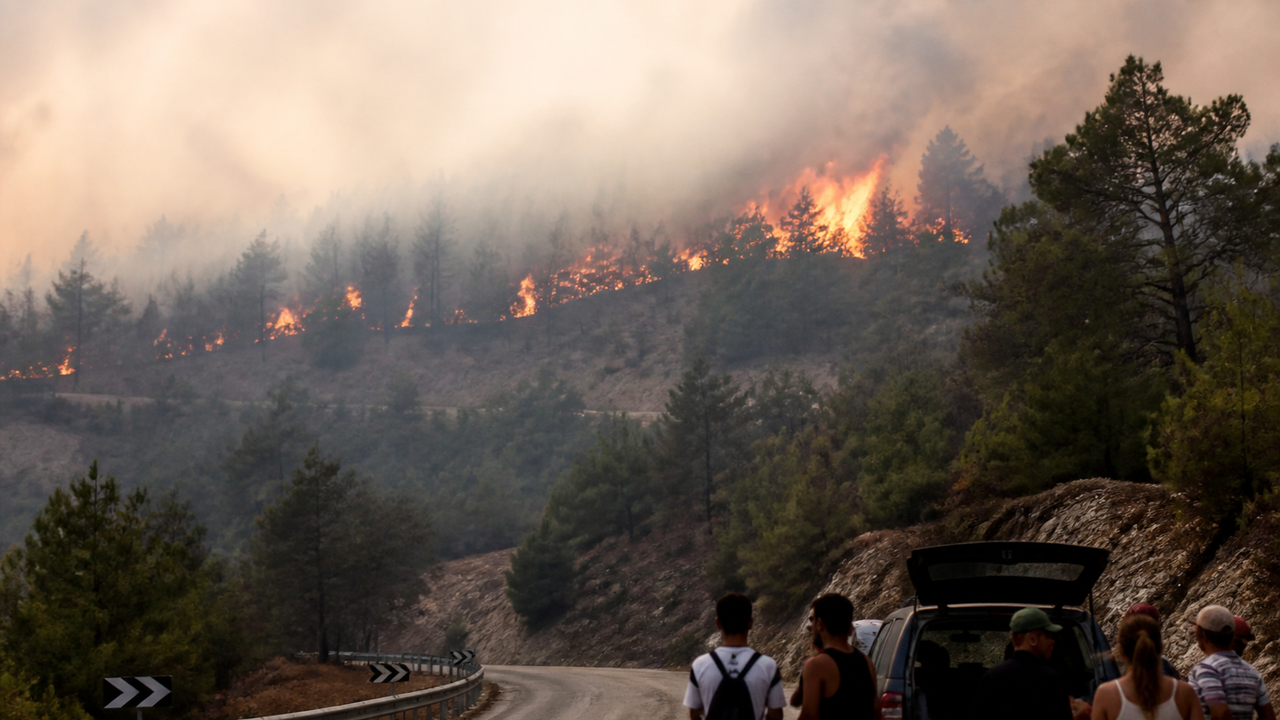 Ventos fortes reacendem incêndios florestais e forçam evacuações na Tunísia