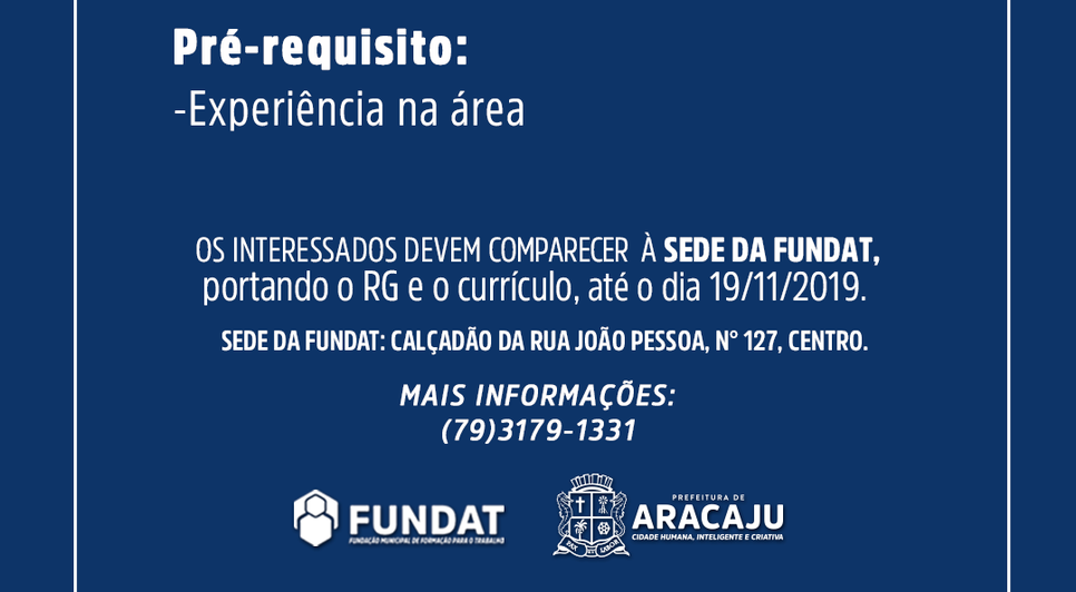 VAGAS FUNDAT