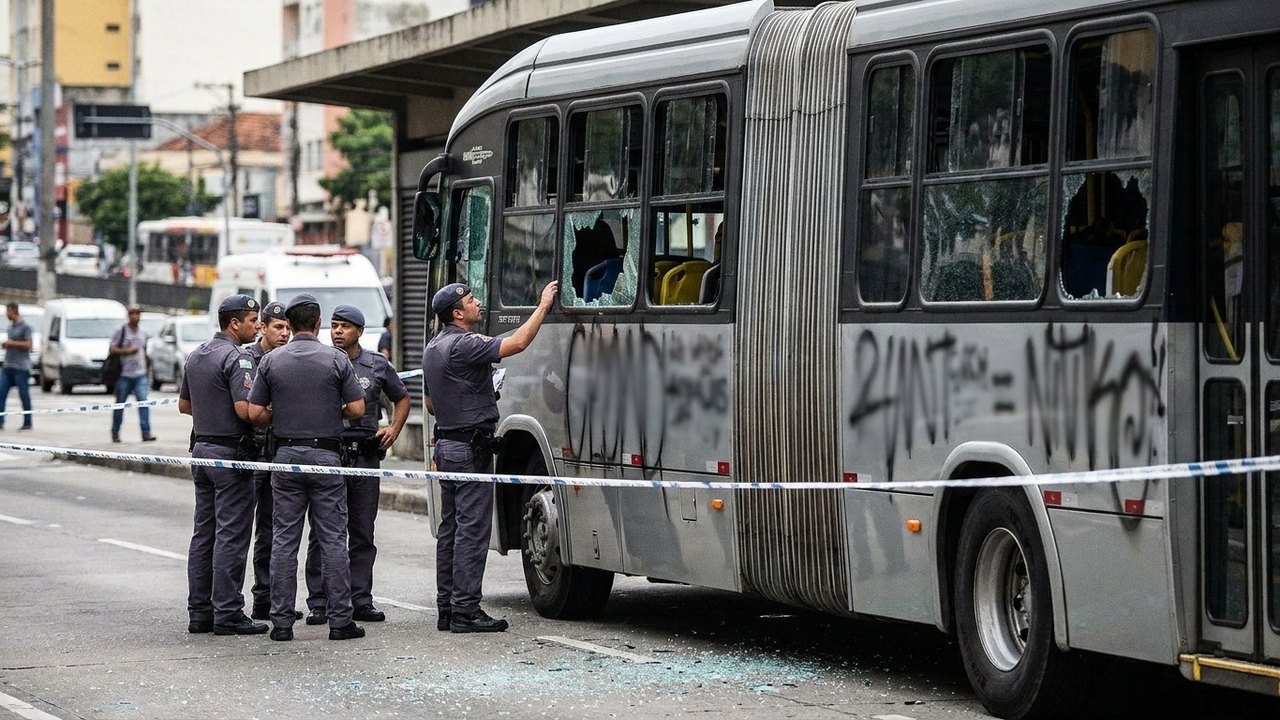 Homem é preso e adolescentes são apreendidos por vandalismo no BRT