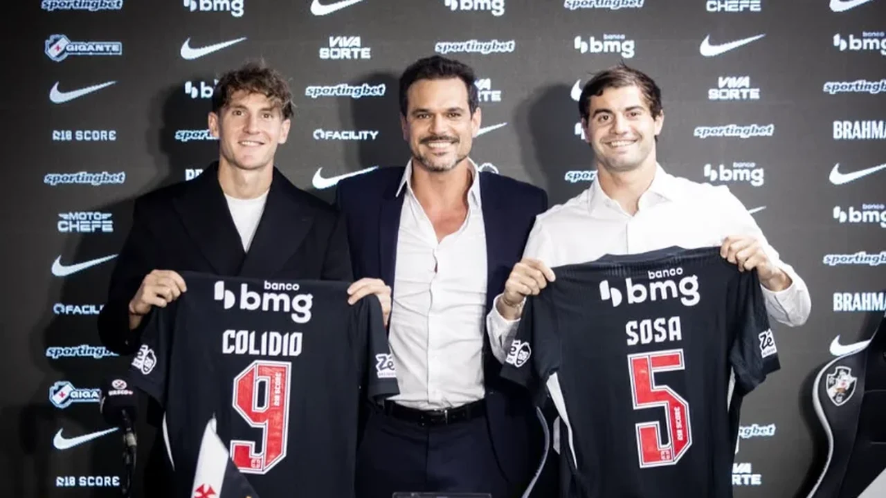 Vasco apresenta reforços argentinos de olho em decisão com o Santos no Brasileiro