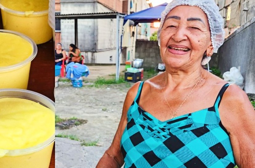 Há mais de 40 anos, Dona Terezinha serve afeto em forma de canjica