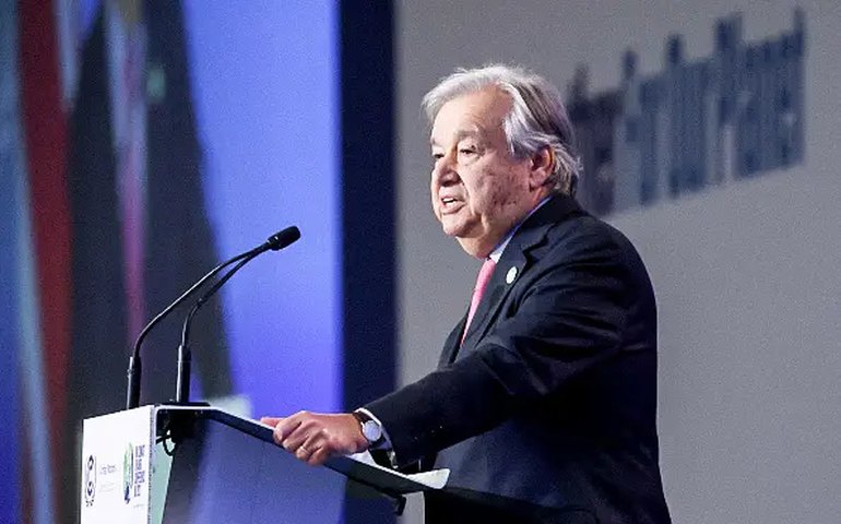 ‘COP-27 não abordou necessidade de reduzir emissões’, diz Guterres