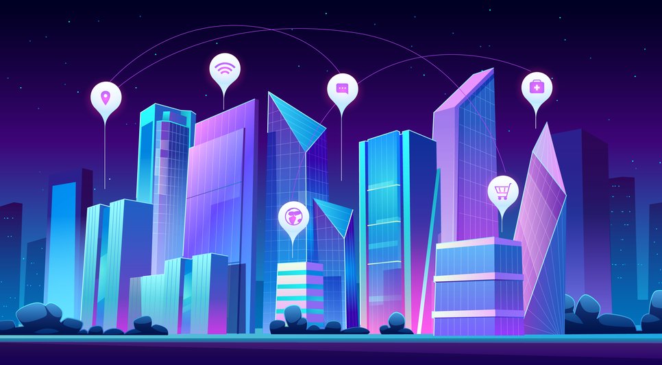 1540 / Foto: <a href='https://br.freepik.com/fotos-vetores-gratis/cidade-digital'>Cidade digital vetor criado por upklyak - br.freepik.com</a>