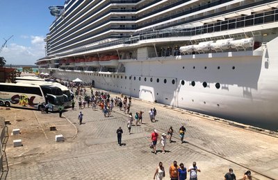Porto de Maceió recebe primeiro navio da temporada de cruzeiros 2021/2022