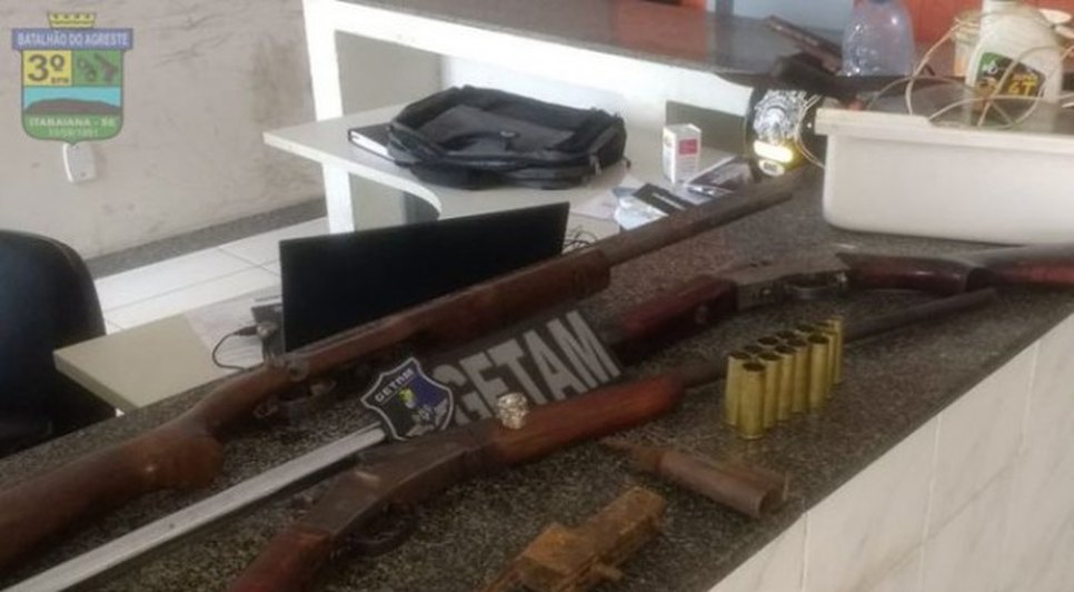 armas apreendidas pm