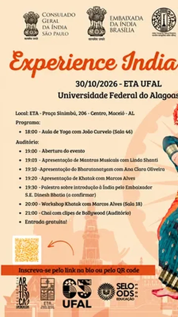 Escola Técnica de Artes promove um dia de imersão gratuito na cultura indiana