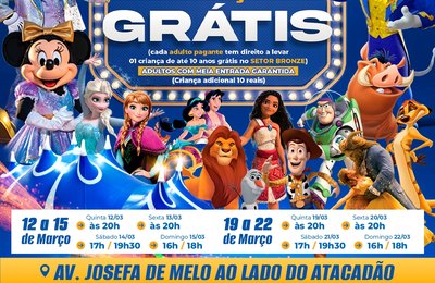 Circo Kroner prorroga temporada em Maceió e encerra com apresentações exclusivas do Disney Magic Show
