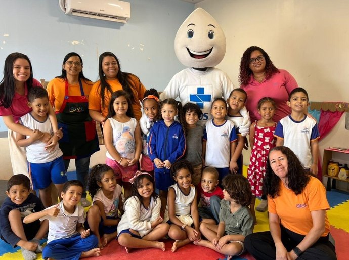 Saúde leva vacinação contra influenza para os Gigantinhos