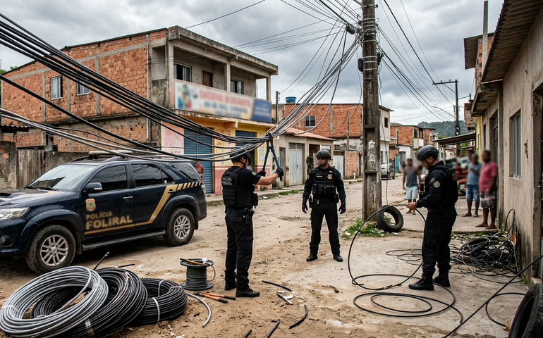 PF e MPF desarticulam grupo suspeito de monopolizar banda larga em bairro de Cabo Frio